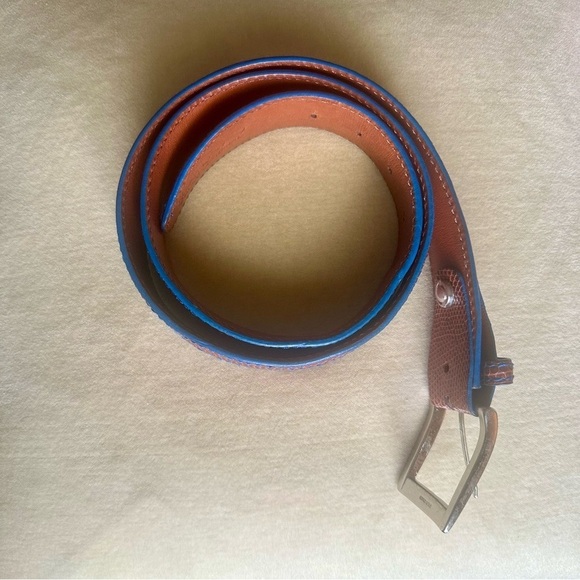 Francis Edward Mens Belt Size M Preppy Exotic Genuine Lizard Leather - Picture 7 of 11